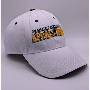 Appalachian Mountaineers Hat Cap App State TOW Cap Strap Back White Adjustable
